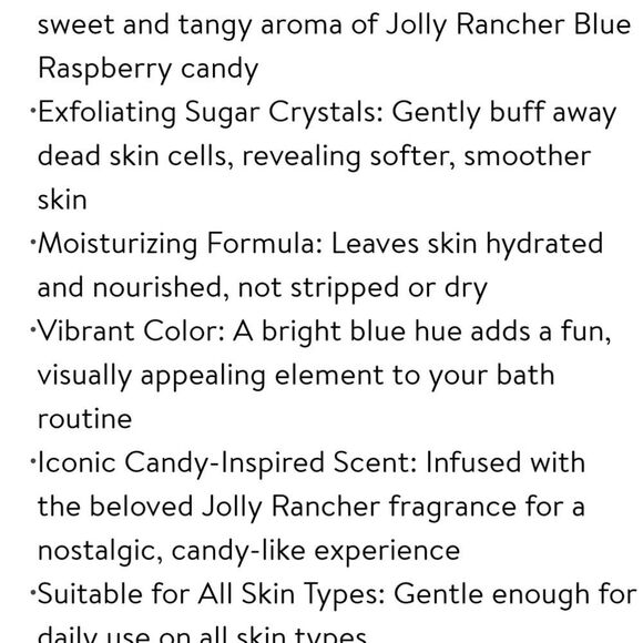 Taste Beauty Jolly Rancher Blue Raspberry Scented Sugar Scrub - Picture 7 of 8